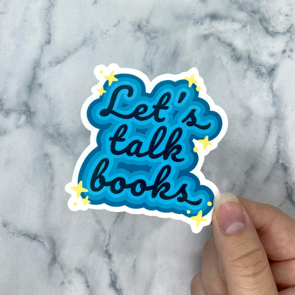 Let's Talk Books Sticker