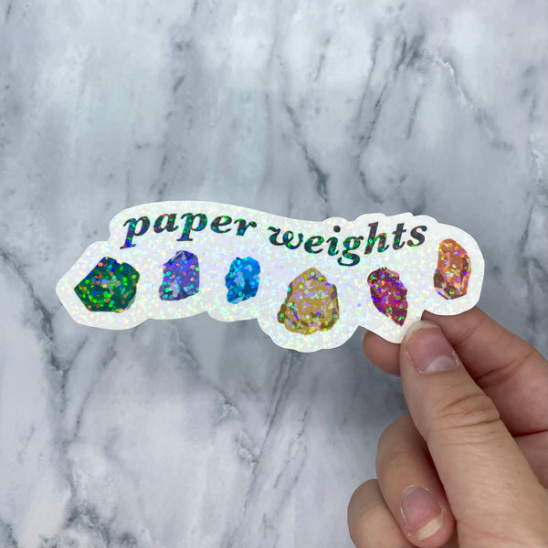 Paper Weights Holographic Sticker