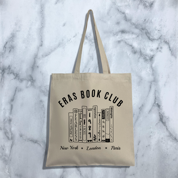 Eras Book Club Canvas Tote Bag