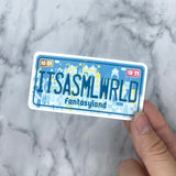 MK License Plates Sticker Collection