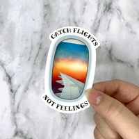 Catch Flights Sticker