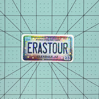 Custom Eras License Plate Holographic Sticker