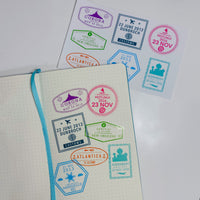 Princess Clear Passport Sticker Collection